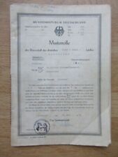 Musterrolle mannschaft fischda gebraucht kaufen  Hannover