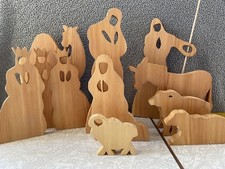 Solid wood nativity for sale  Hudson