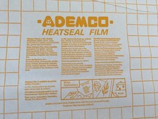 Heatseal film ademco for sale  CHESTERFIELD