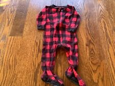 Pijama Leveret bebê meninos meninas 6-12 meses dormir preto vermelho comprar usado  Enviando para Brazil