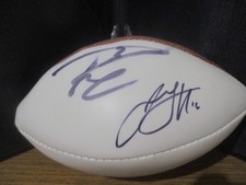 Mini futebol americano Russell Wilson/Jared Goff autografado/assinado NFL painel branco comprar usado  Enviando para Brazil