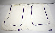 2 Funda de almohada púrpura marca colchón ESTÁNDAR QUEEN Blanco con cremallera Protector de lujo segunda mano  Embacar hacia Mexico