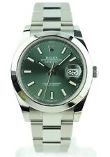 Rolex datejust green for sale  SWANSEA