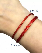 Bracciale rosso portafortuna usato  Velletri