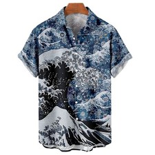 Chemise graphique japonaise d'occasion  Expédié en France
