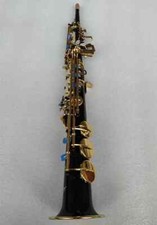 NOVO S-901 saxofone soprano reto preto cobre bb sax com estojo bocal, usado comprar usado  Enviando para Brazil