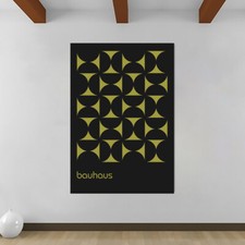 Grade geométrica Bauhaus - Abstrato - Impressão de arte de parede laminada em lona - Vários tamanhos, usado comprar usado  Enviando para Brazil