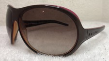 Óculos de sol feminino RALPH LAUREN casca de tartaruga tamanho grande 7569S/0TV7 lente gradiente, usado comprar usado  Enviando para Brazil