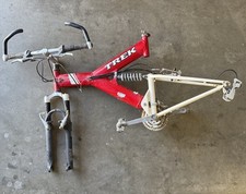 Bicicleta TREK Y3 97 vermelha branca creme liga de alumínio amortecedores de raposa quadro vintage, usado comprar usado  Enviando para Brazil