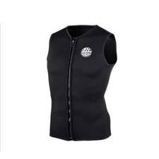 Colete de mergulho de neoprene com forro de toalha roupa de mergulho térmica sem mangas zíper frontal novo comprar usado  Enviando para Brazil