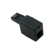Um plugue de telefone britânico BS6312 para telefone EUA RJ11 modular adaptador de soquete feminino preto comprar usado  Enviando para Brazil