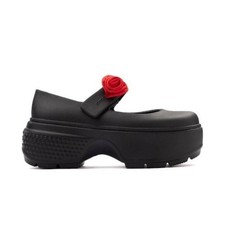 Usado, Sapatos de plataforma CROCS Stomp Rosette Mary Jane preto gótico punk feminino tamanho 9 NOVO comprar usado Usado, Sapatos de plataforma CROCS Stomp Rosette Mary Jane preto gótico punk feminino tamanho 9 NOVO comprar usado  Enviando para Brazil