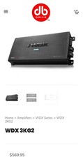 Amplificador monobloco DB Drive WDX3KG2 3000W comprar usado  Enviando para Brazil