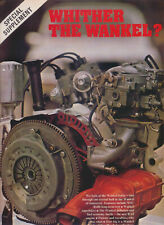 Wankel engine supplement for sale  BATLEY