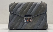 Bolsa de ombro Michael Kors couro listrado cinza comprar usado  Enviando para Brazil