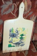 Usado, Tábua de corte vintage W MCM azul náutico vida marinha caranguejo lagosta peixe comprar usado  Enviando para Brazil