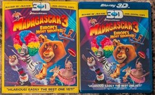 Madagascar 3 Europe's Most Wanted 3D Blu-ray DVD, 2012, -Disc Set w Slipcover comprar usado  Enviando para Brazil