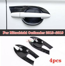 Tampa de tigela de porta de carro ABS fibra de carbono acabamento adequado para Mitsubishi Outlander 2013-2019 comprar usado  Enviando para Brazil