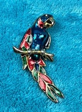 Vintage parrot pin for sale  Shipping to Ireland