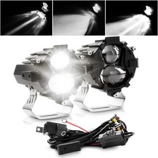 Kit de luzes pod luzes de neblina off road ponto 6000K branco 100W luz de direção com interruptor comprar usado  Enviando para Brazil