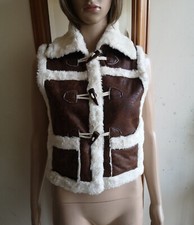Womens brown faux for sale  BLACKPOOL
