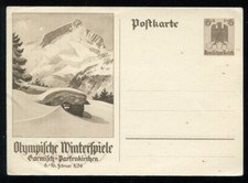Germania 1936 intero usato  Roma