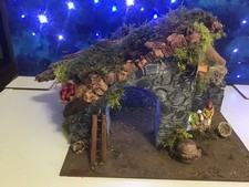 Presepe artigianale capanna usato  Melzo
