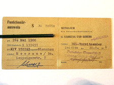 Ddr funktionär ausweis gebraucht kaufen  Gößnitz