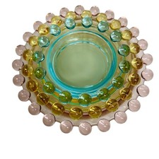 Vintage Nesting Imperial Glass Candlewick Cinzeiros Lote de 3 Cores Diferentes MCM comprar usado  Enviando para Brazil