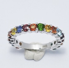 Anello eternity argento usato  Italia