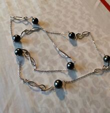 Collana lunga perle usato  Cogoleto