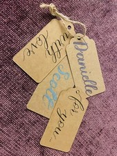Kalligraphie geschenketikett p gebraucht kaufen  Versand nach Germany