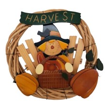 Thanksgiving scarecrow wreath for sale  Beverly Hills
