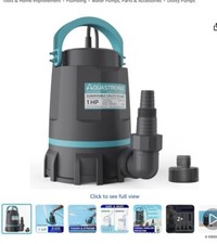 Aquastrong 1hp submersible for sale  Tucson