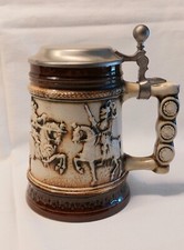 Bierkrug keramik zinndeckel gebraucht kaufen  Hamburg