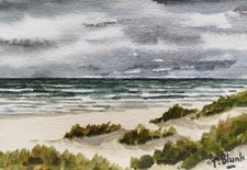 ORIGINAL AQUARELL - Strand auf Sylt. comprar usado  Enviando para Brazil