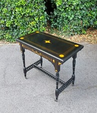 Victorian ebonized card for sale  CHELMSFORD