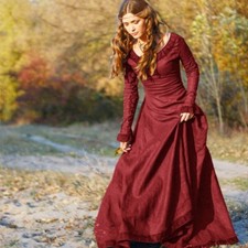 Vestido Medieval Vintage Mujer Ropa Fiesta Disfraz Manga Larga Vestido Formal segunda mano  Embacar hacia Mexico