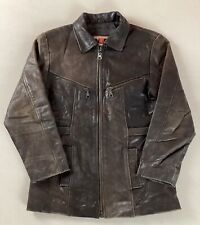 Vintage leather biker for sale  ROYSTON