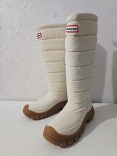 Usado, Bota de Neve Hunter Intrepid Alta Branca Isolada Impermeável Feminina Tamanho 6 comprar usado  Enviando para Brazil