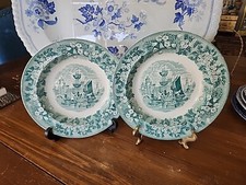 Antique green transferware for sale  Central Falls