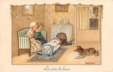 Cartolina illustrata ebner usato  Milano
