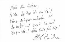 Autogramm laf zinke gebraucht kaufen  Sottrum