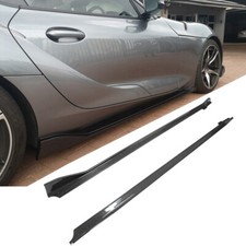 Spoiler labial extensão saia lateral fibra de carbono para Toyota Supra GR A90 2019-2024 comprar usado  Enviando para Brazil