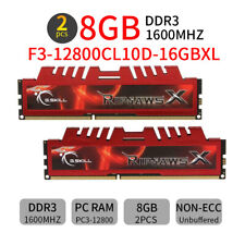 Memória desktop G.SKILL Ripjaws 16GB 2x 8GB 240 pinos PC RAM DDR3 1600 PC3-12800 BT comprar usado  Enviando para Brazil