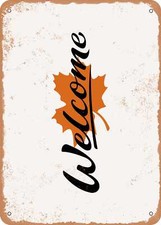 Metal sign welcome5 for sale  USA