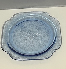 Prato de jantar Federal Glass MADRID Madonna azul pergaminho 101/2” copos depressão comprar usado  Enviando para Brazil