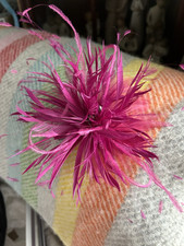 Pink fascinator clip for sale  SALISBURY