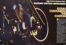 Artigo de teste de motocicleta SUZUKI VS700 INTRUDER 1985 comprar usado  Enviando para Brazil