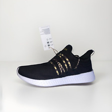 Tênis de corrida Adidas Originals masculino preto atlético tênis treinadores #602 comprar usado  Enviando para Brazil
